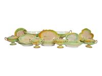 A Wedgwood Pearlware 'Leafage' Dessert Service