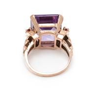 AMETHYST AND GEMSTONE RING