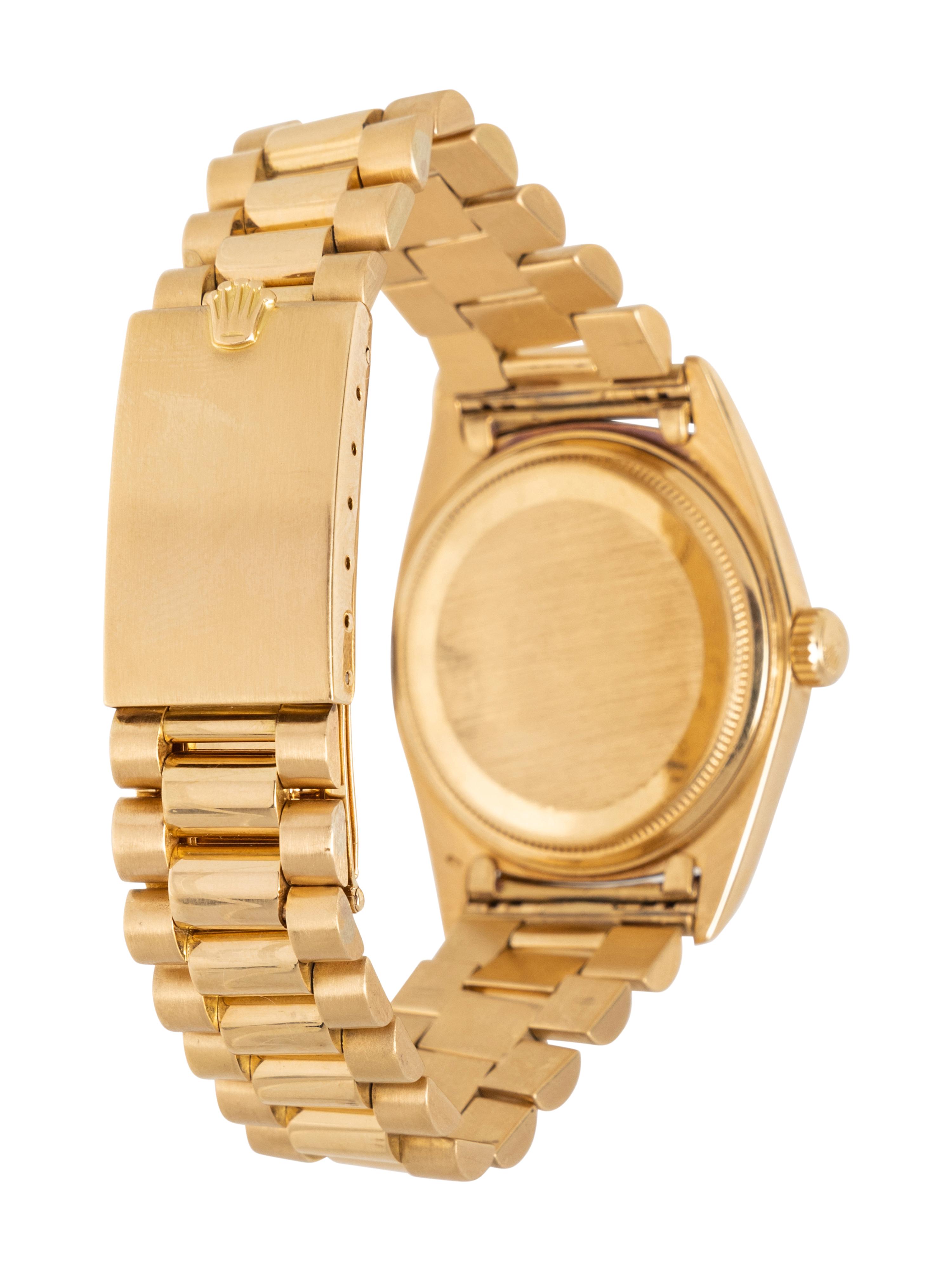 ROLEX, REF. 1803 18K YELLOW GOLD 'DAY-DATE' WATCH WITH CHARISMATIC SOFT 'LIMONCELLO' DIAL