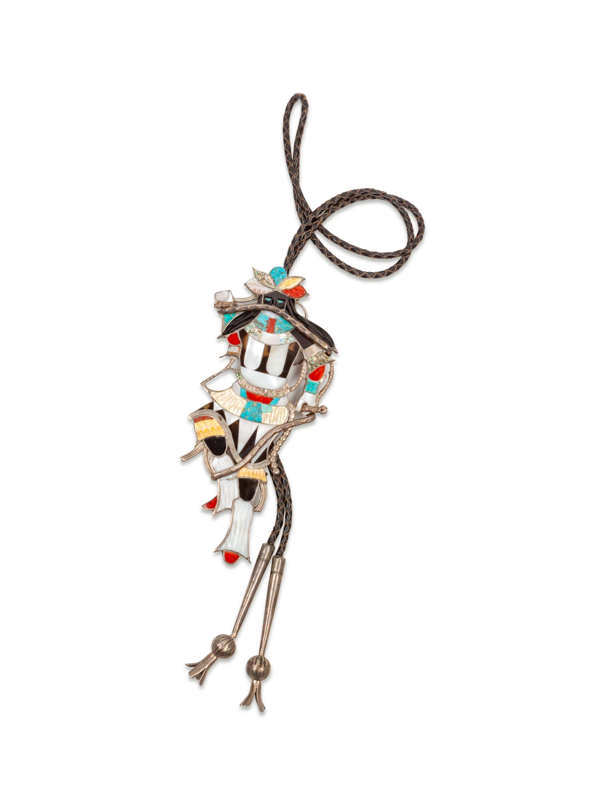 Mosaic Inlay Snake Dancer Bolo Tie