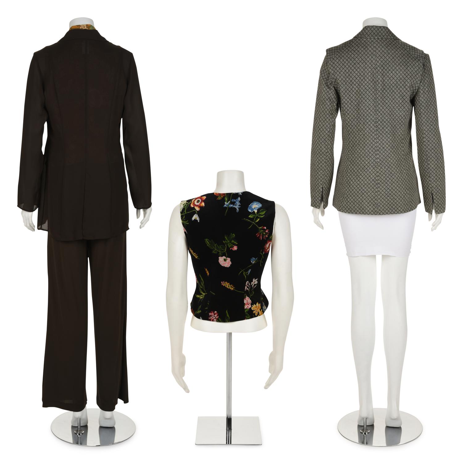 Eight Kenzo Items: One Dress, One Four-Piece Ensemble, One Two-Piece Jacket Ensemble, and One Vest