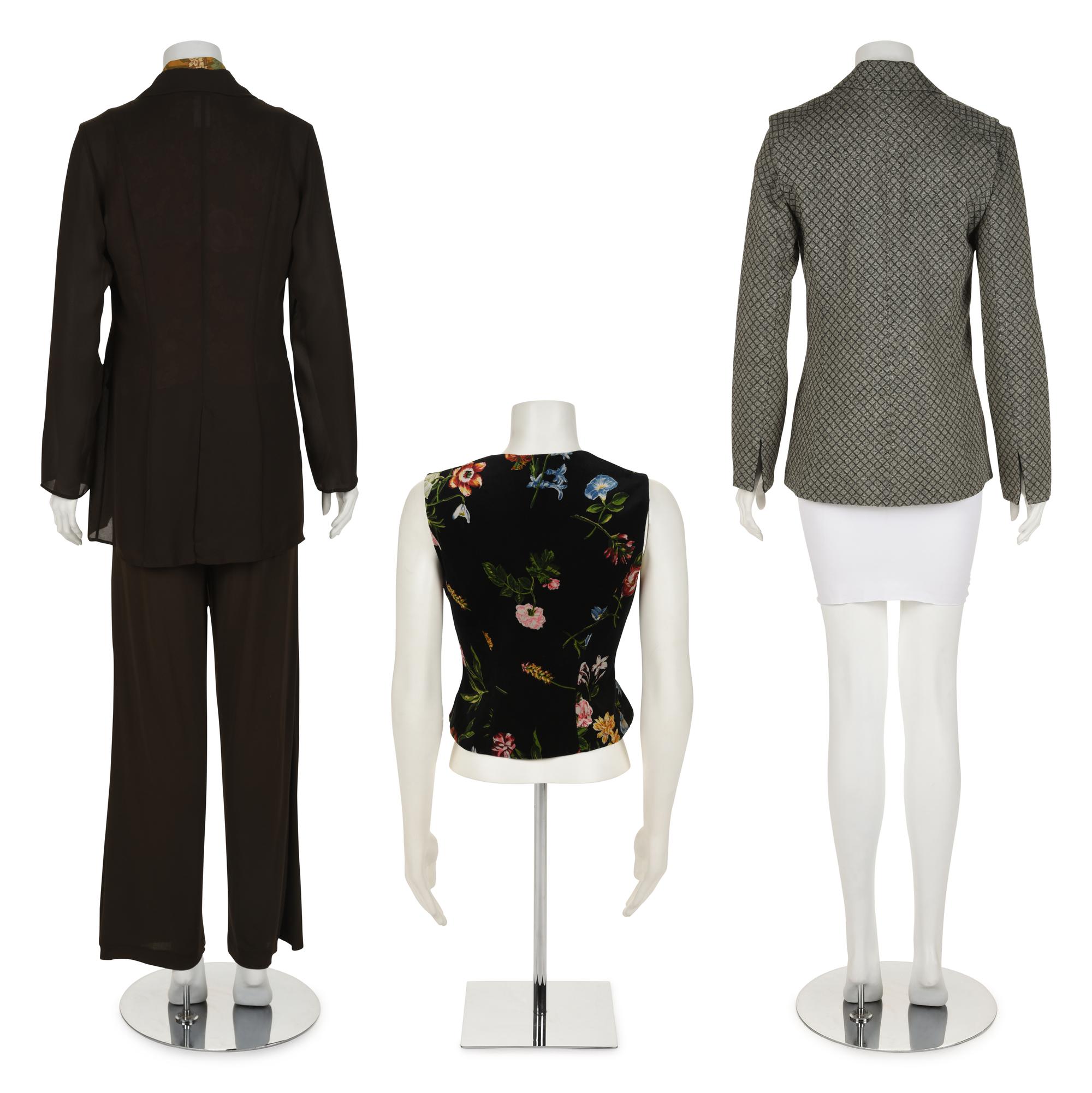 Eight Kenzo Items: One Dress, One Four-Piece Ensemble, One Two-Piece Jacket Ensemble, and One Vest