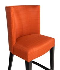 A Set of Three Holly Hunt High-Back Counter Stools