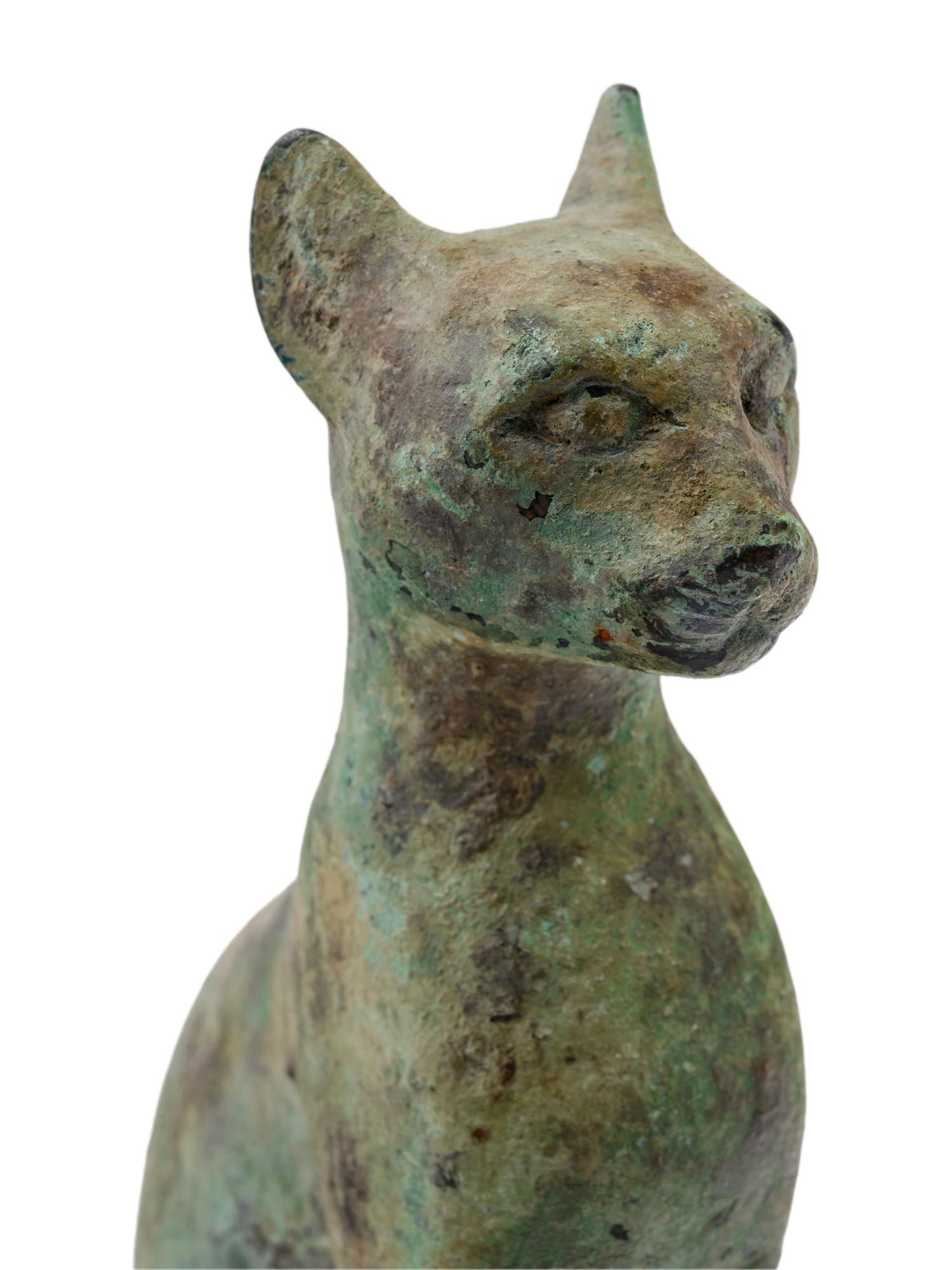 An Egyptian Style Bronze Cat