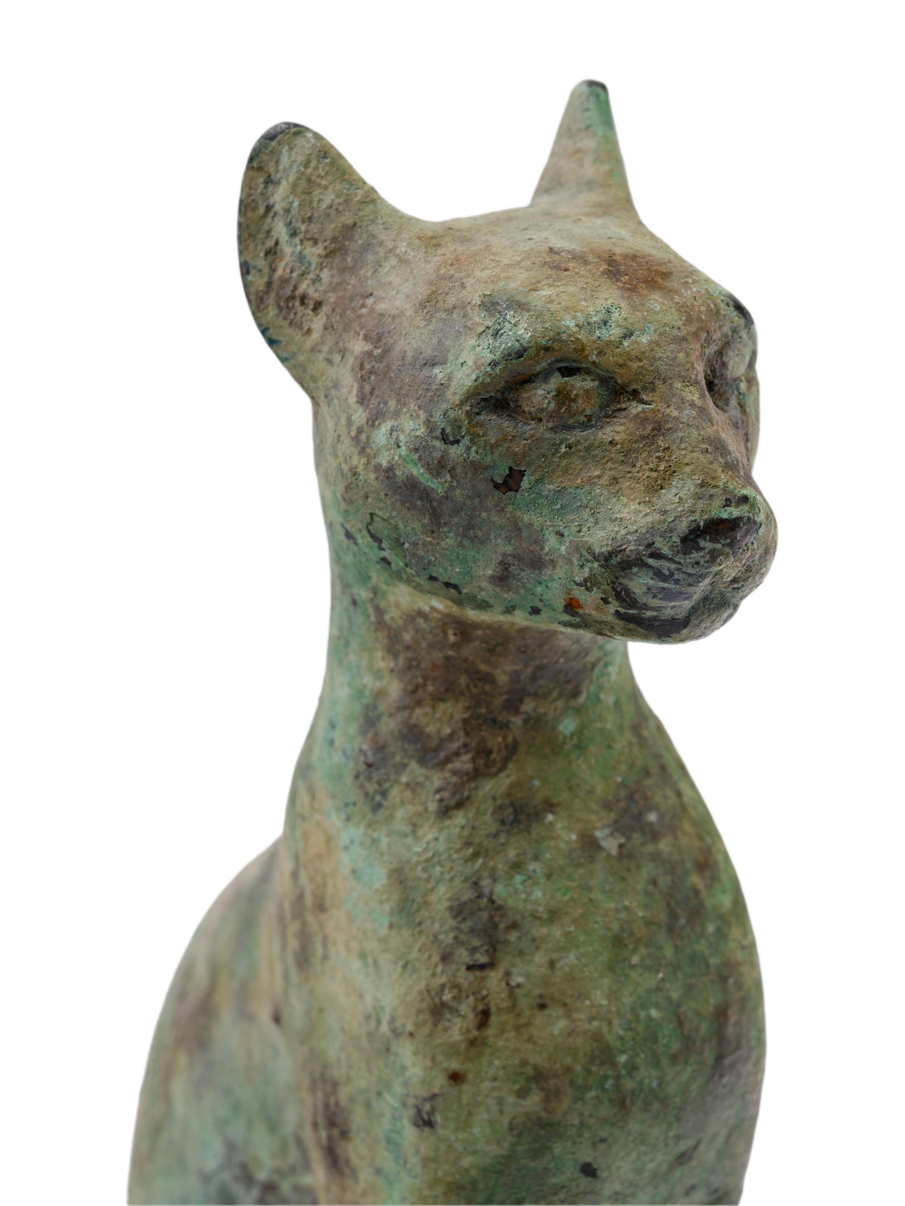 An Egyptian Style Bronze Cat