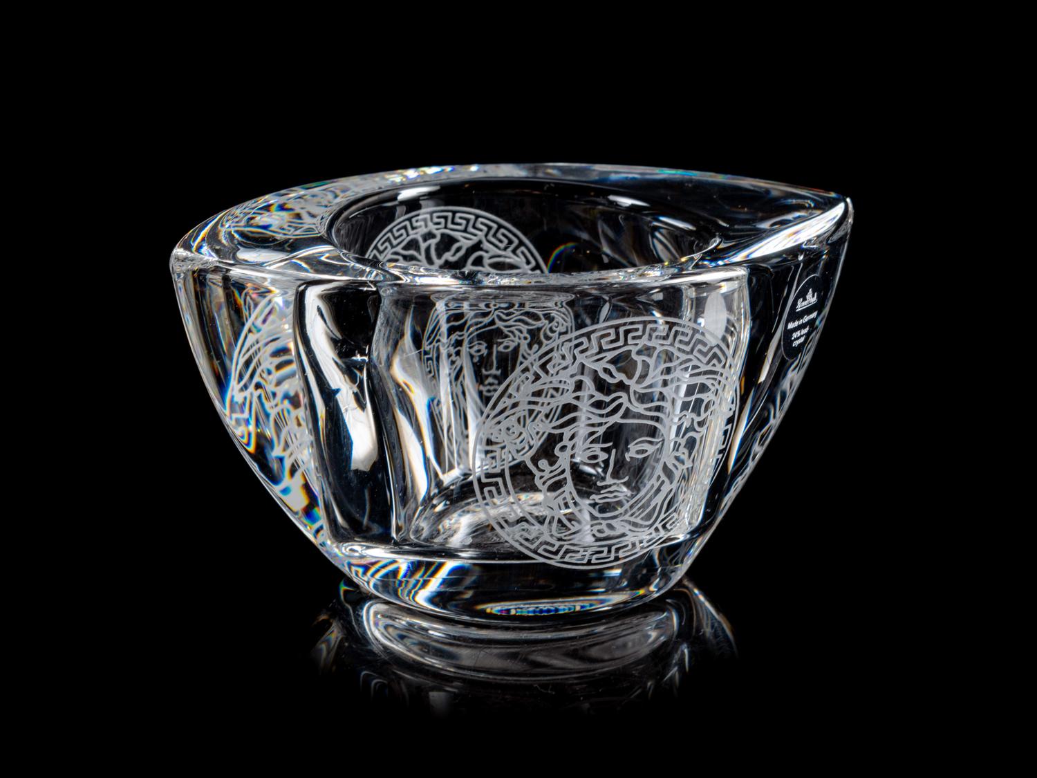 A Rosenthal for Versace Frosted Glass Bowl — 20TH CENTURY