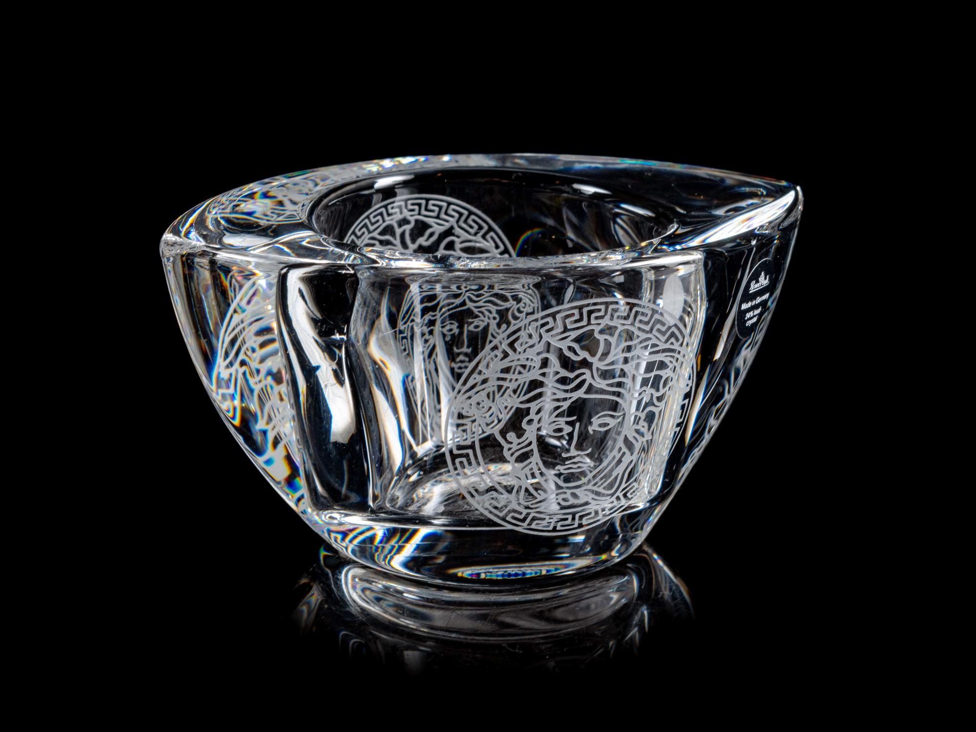 A Rosenthal for Versace Frosted Glass Bowl — 20TH CENTURY