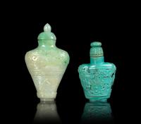 Two Hardstone Snuff Bottles