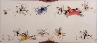 Sioux Painting on Muslin
