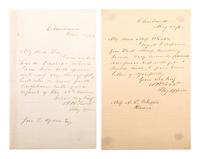 [CIVIL WAR - NAVY]. A group of 3 documents related to Captain Andrew Foote's injury arising from a wound received at Fort Donelson, comprising: