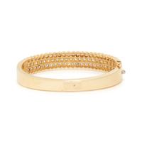 YELLOW GOLD AND DIAMOND BANGLE BRACELET