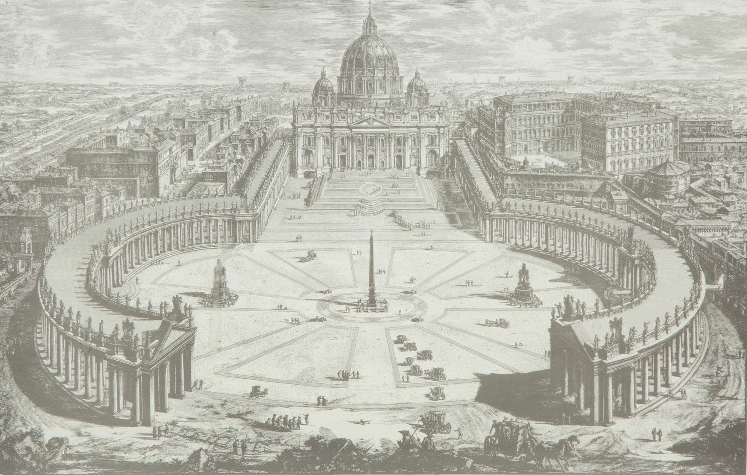 Eight Black and Parcel Gilt Framed Prints After Giovanni Piranesi — 20th Century