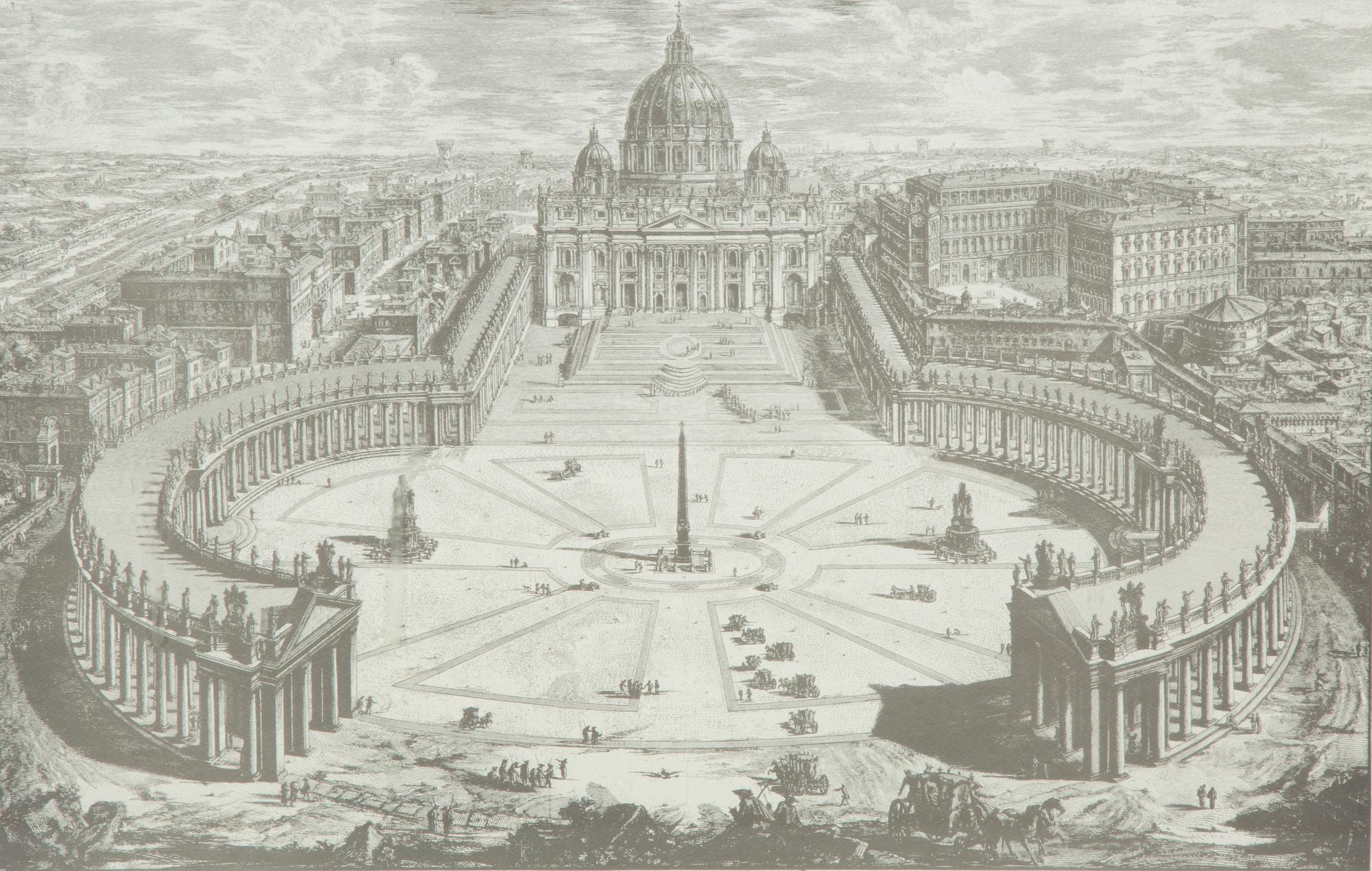 Eight Black and Parcel Gilt Framed Prints After Giovanni Piranesi — 20th Century