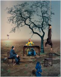 Hong Lei, (Chinese, b. 1960), I Dream that I was Hung Upside Down to Listen to Huizong Play the Zither with Chairman Mao, 2004