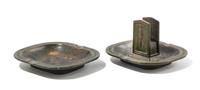 Tiffany Studios, a two-piece smoking set (2079, 2101)