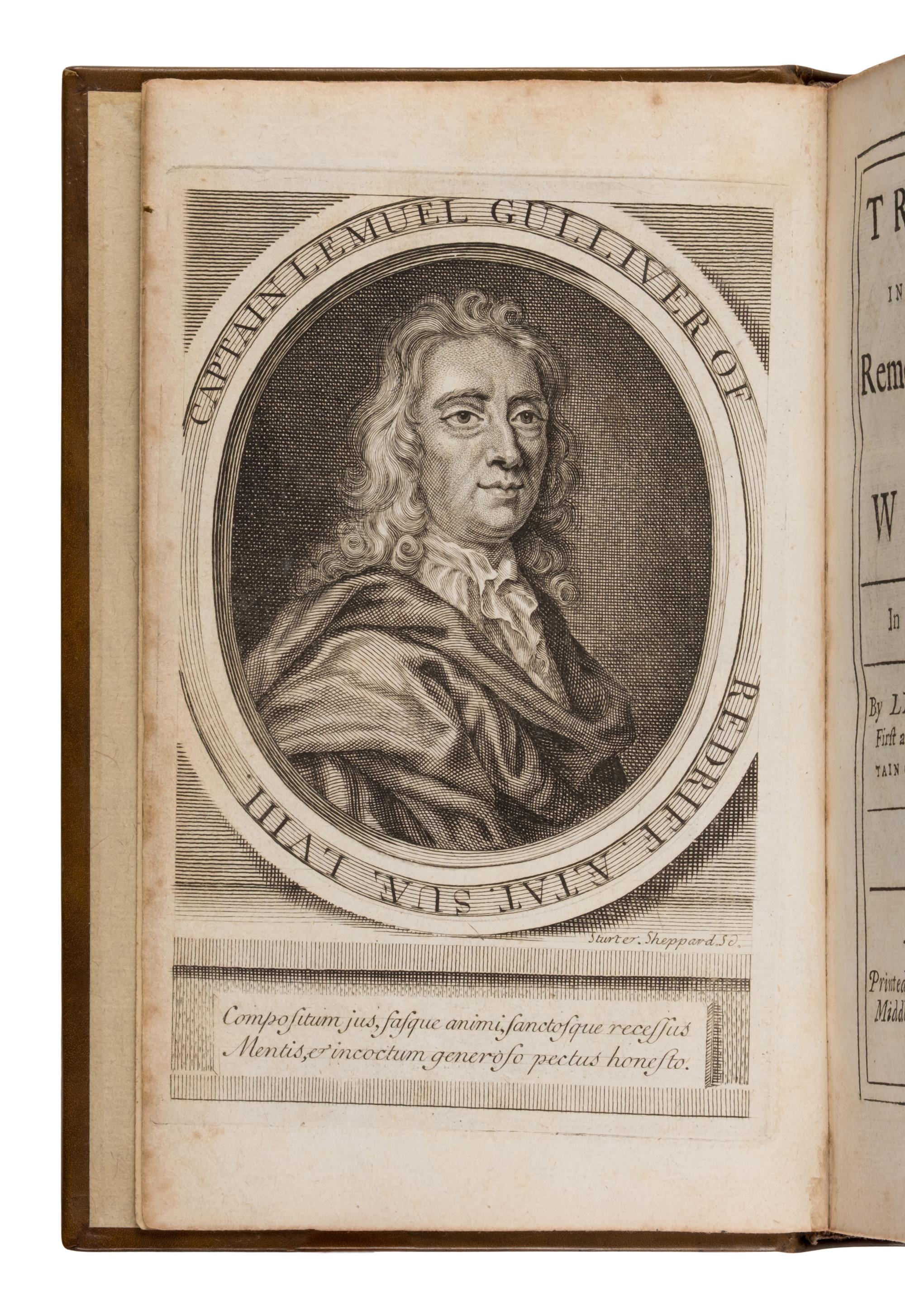 Swift, Jonathan (1667-1745). Travels Into Several Remote Nations of the World. In four parts. By Lemuel Gulliver... London: Printed for Benj. Motte, 1726.