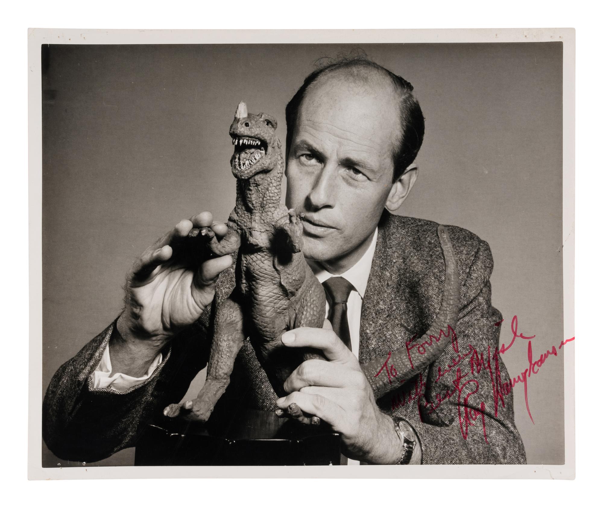[ACKERMAN, FORREST J. (1916-2008)]. A large archive of photographs from the personal collection of Forrest J. Ackerman, including many inscribed photographs from various authors and celebrities.
