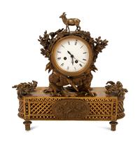 A French Gilt Bronze Mantel Clock