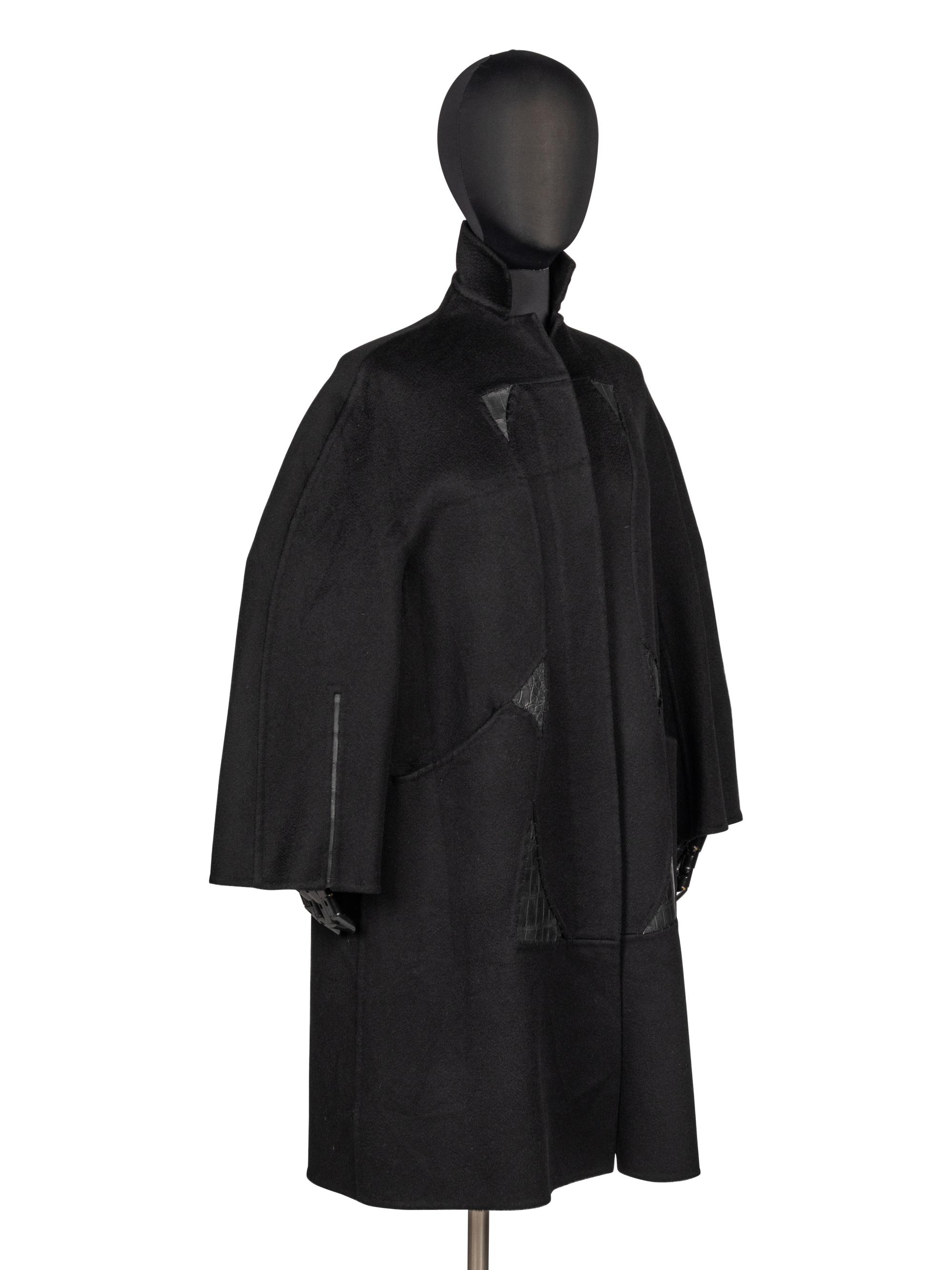 Ralph Rucci, Cashmere and Alligator Skin Coat