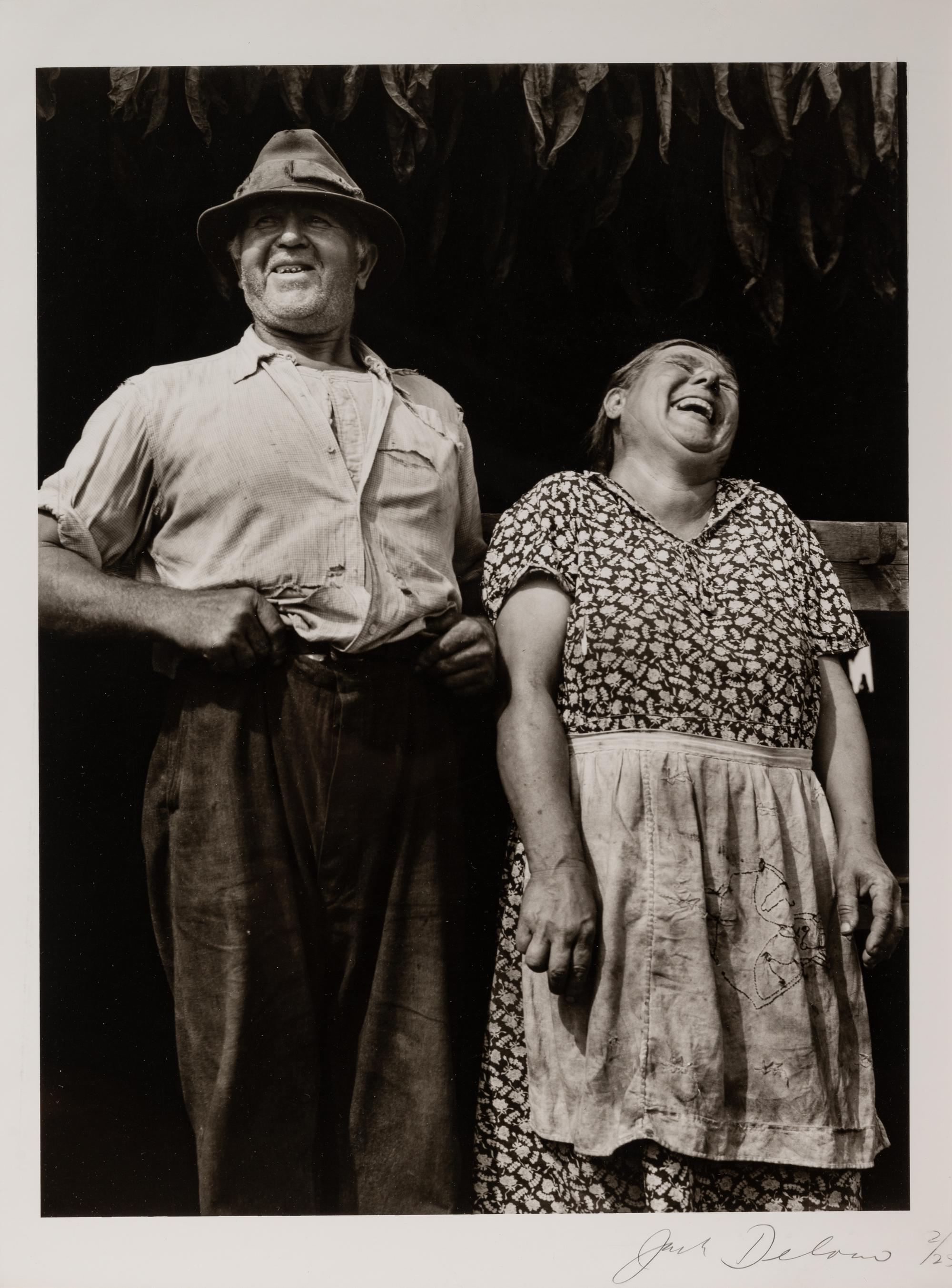Laughing Tobacco Farmers, Near Windsor Locks, Connecticut, 1940 (printed 1978)