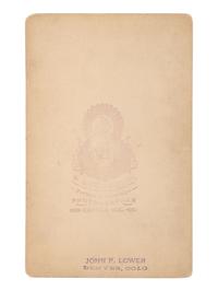 [NATIVE AMERICANS]. Cabinet card of Yamapi, A Runner for Ute Chief Ouray. Denver: W.G. Chamberlain.