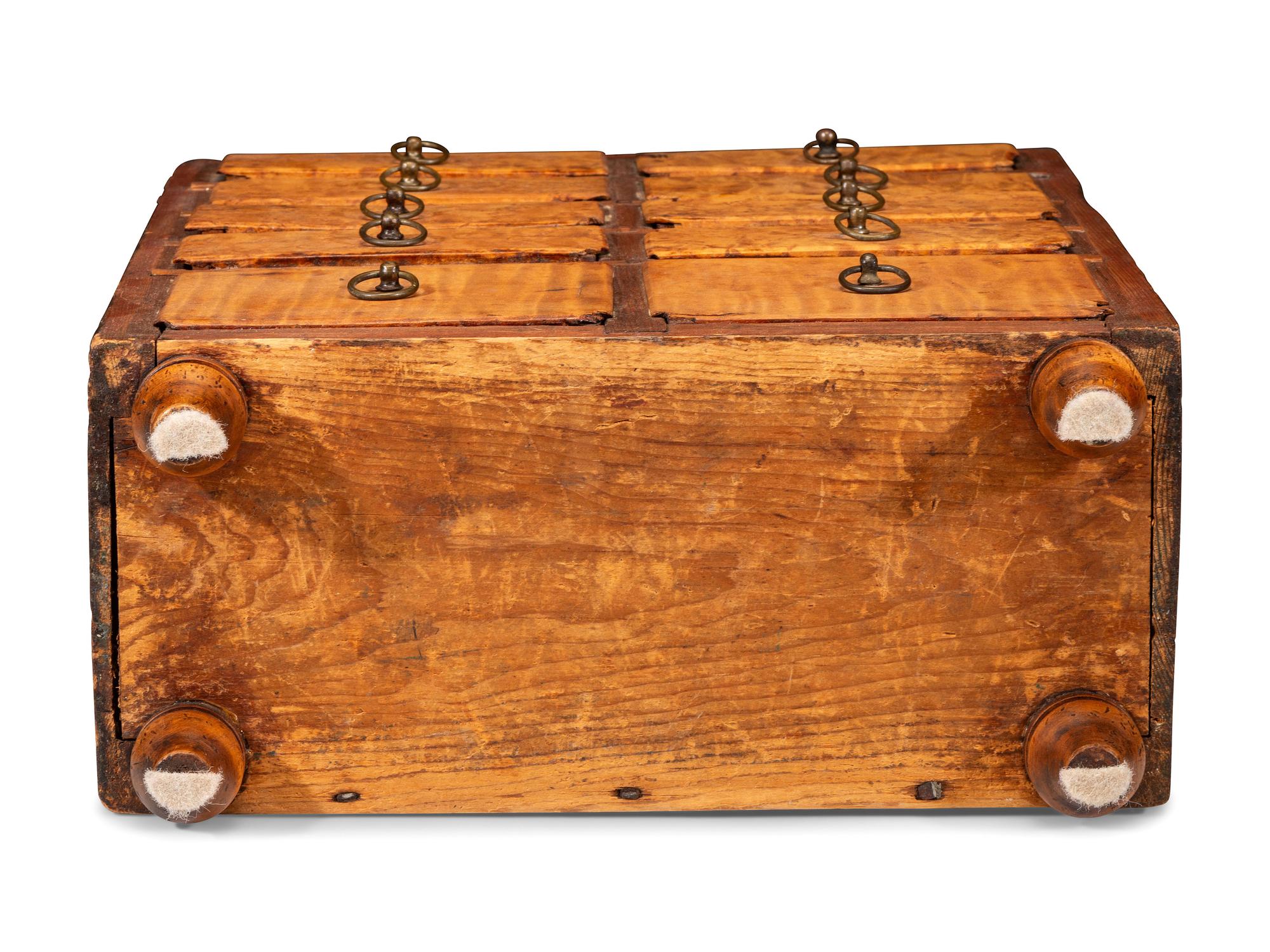 A Figured Maple Spice Chest