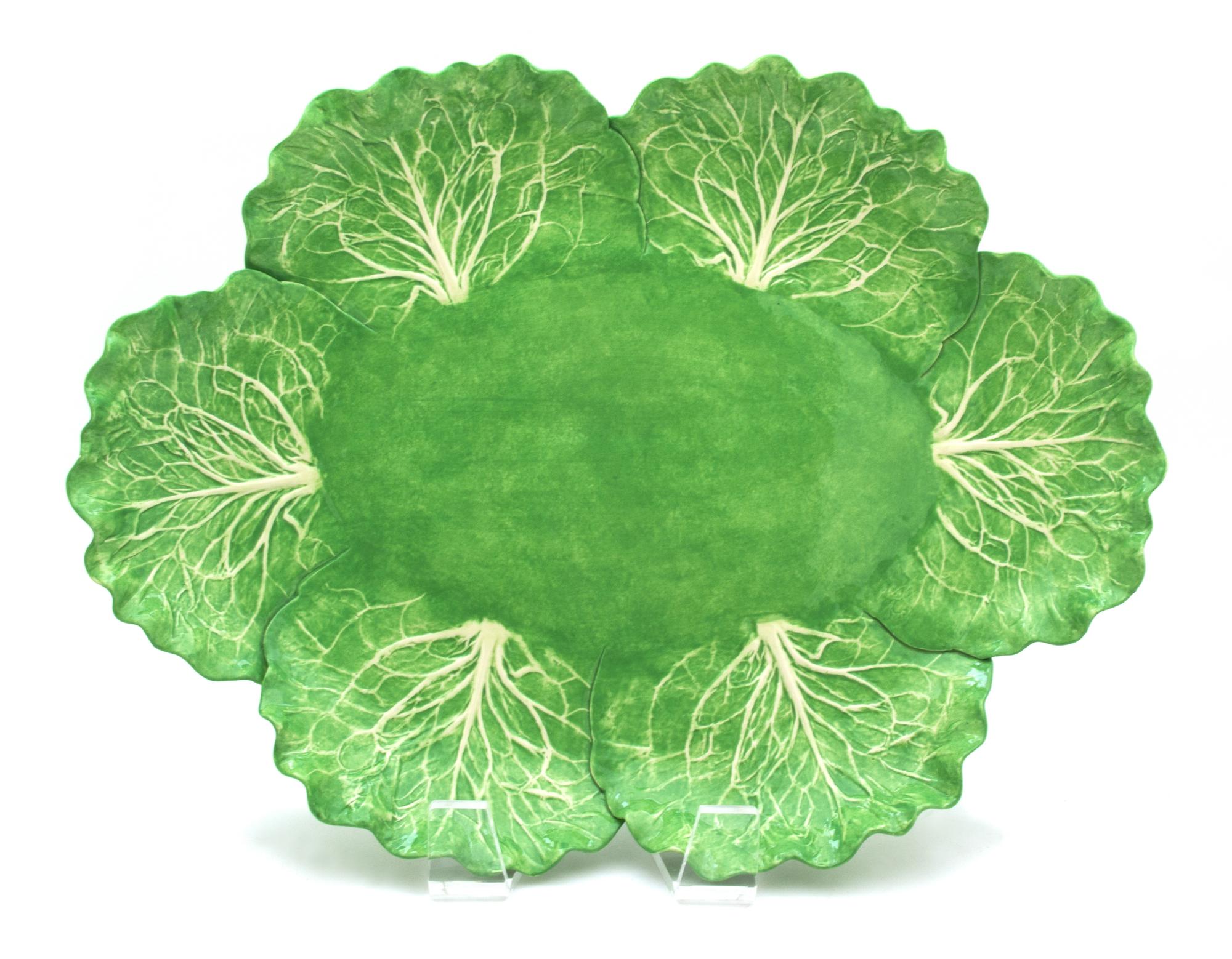 A Dodie Thayer Lettuce Ware Oval Platter Length 18 1/2 inches. — 20TH CENTURY