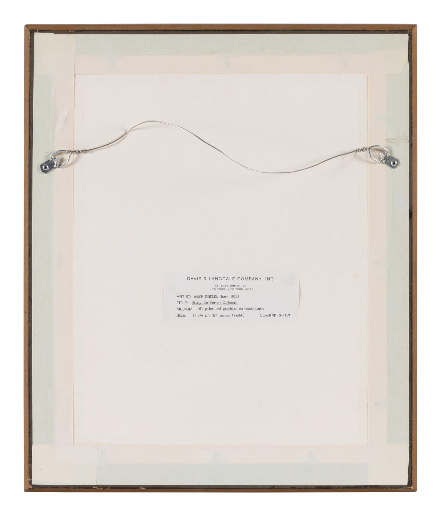 Study for "Corner Cupboard," 2007