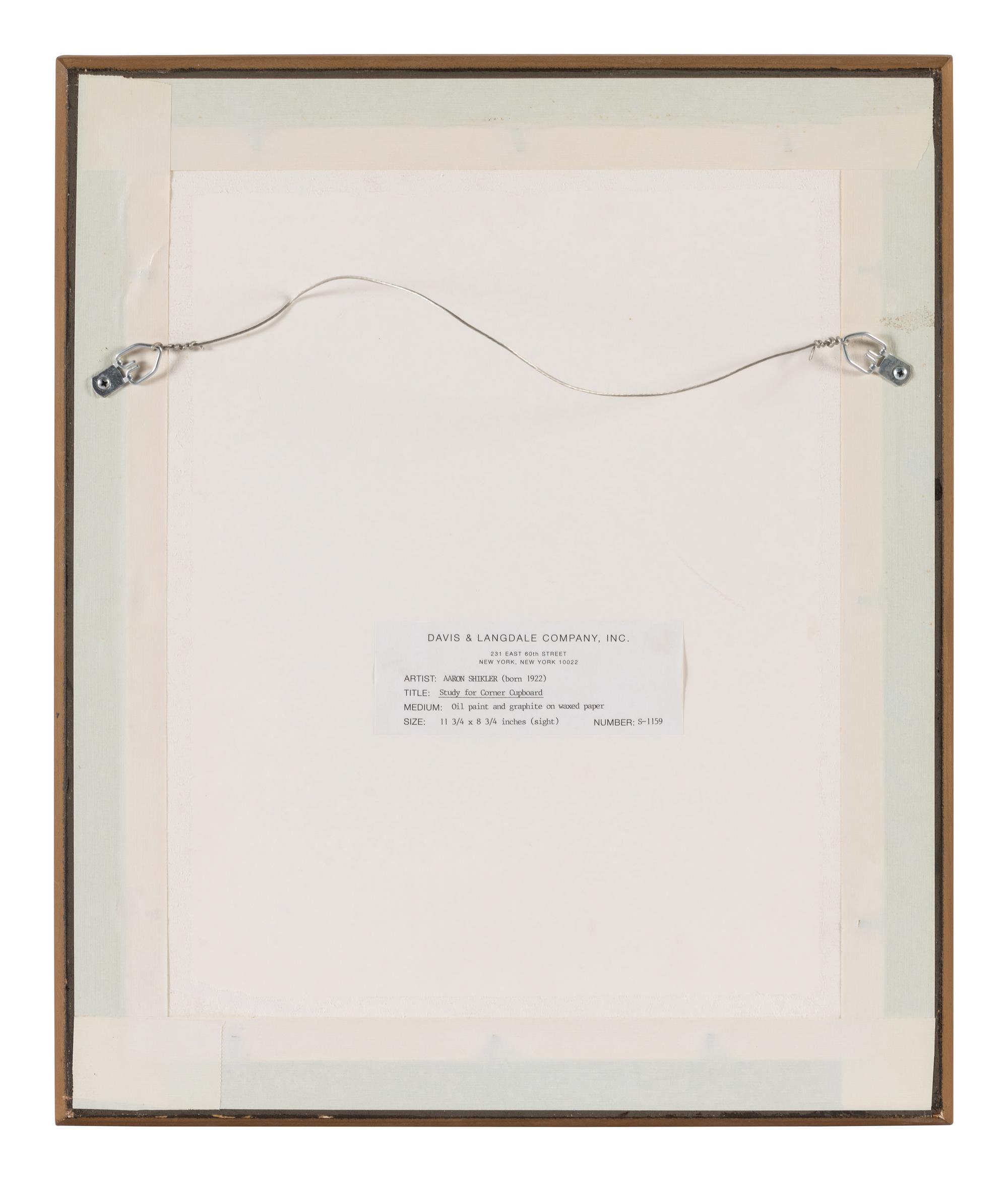 Study for "Corner Cupboard," 2007