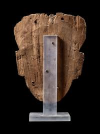 An Egyptian Painted Wood Mummy Mask