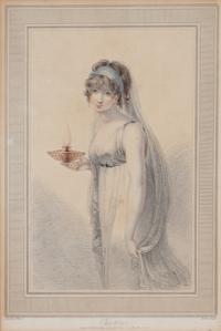 Four Gilt Framed English Stipple Engravings Image 12 x 8 inches. — 19TH CENTURY