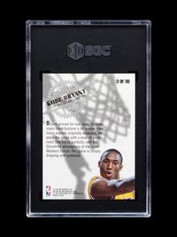 A 1996-97 NBA Hoops Rookies Kobe Bryant Rookie Basketball Card No. 3 (SGC 8.5 NM-MT+)