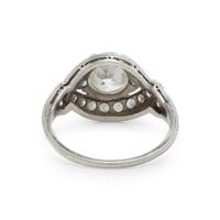 DIAMOND AND PLATINUM RING