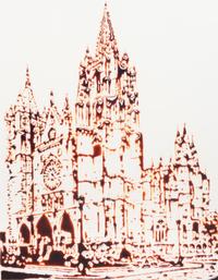 Vik Muniz, (Brazilian, b. 1961), Cathedral León from Pictures of Chocolate (Cathedrals), 2003