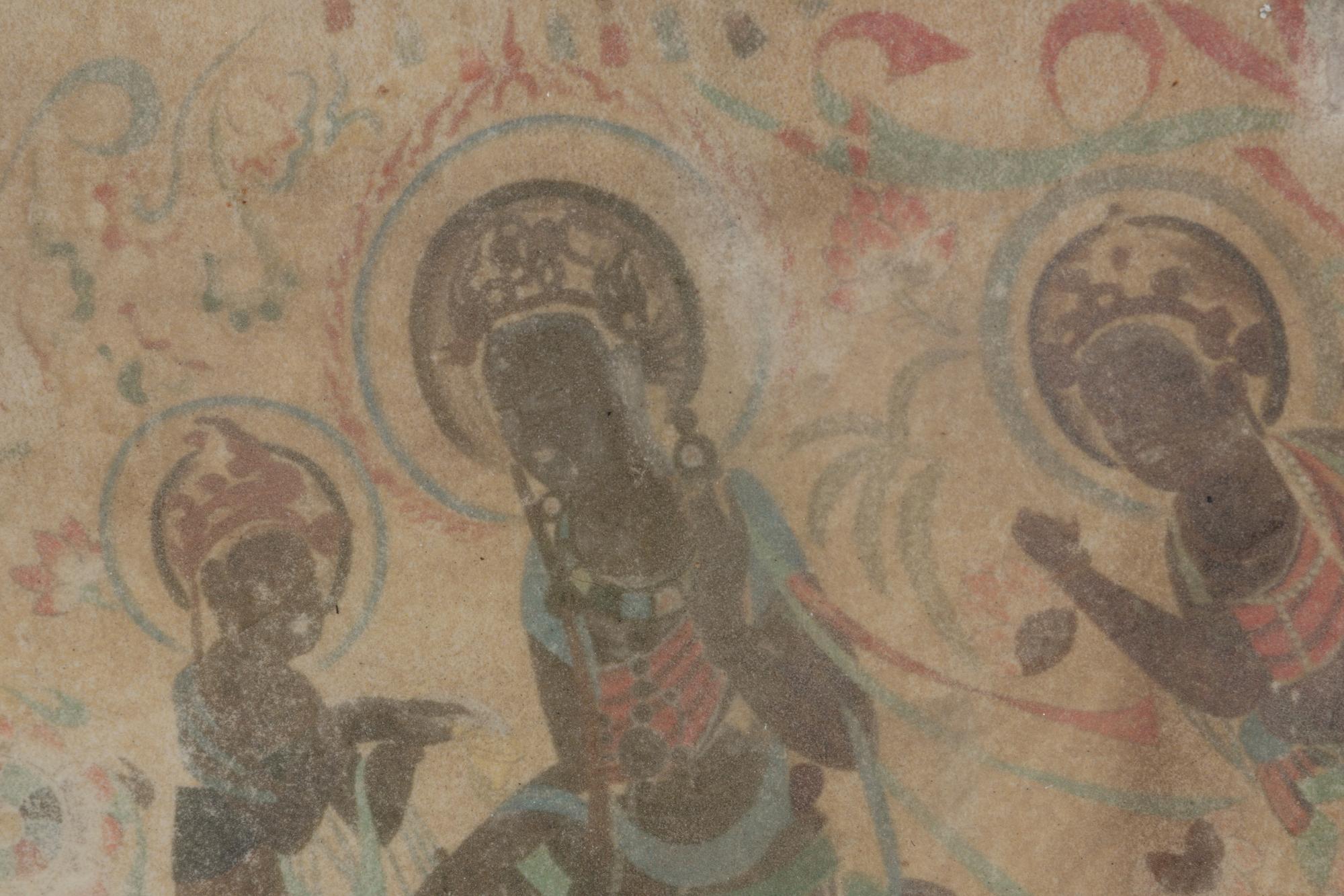A Possibly Dunhuang Fresco Fragment