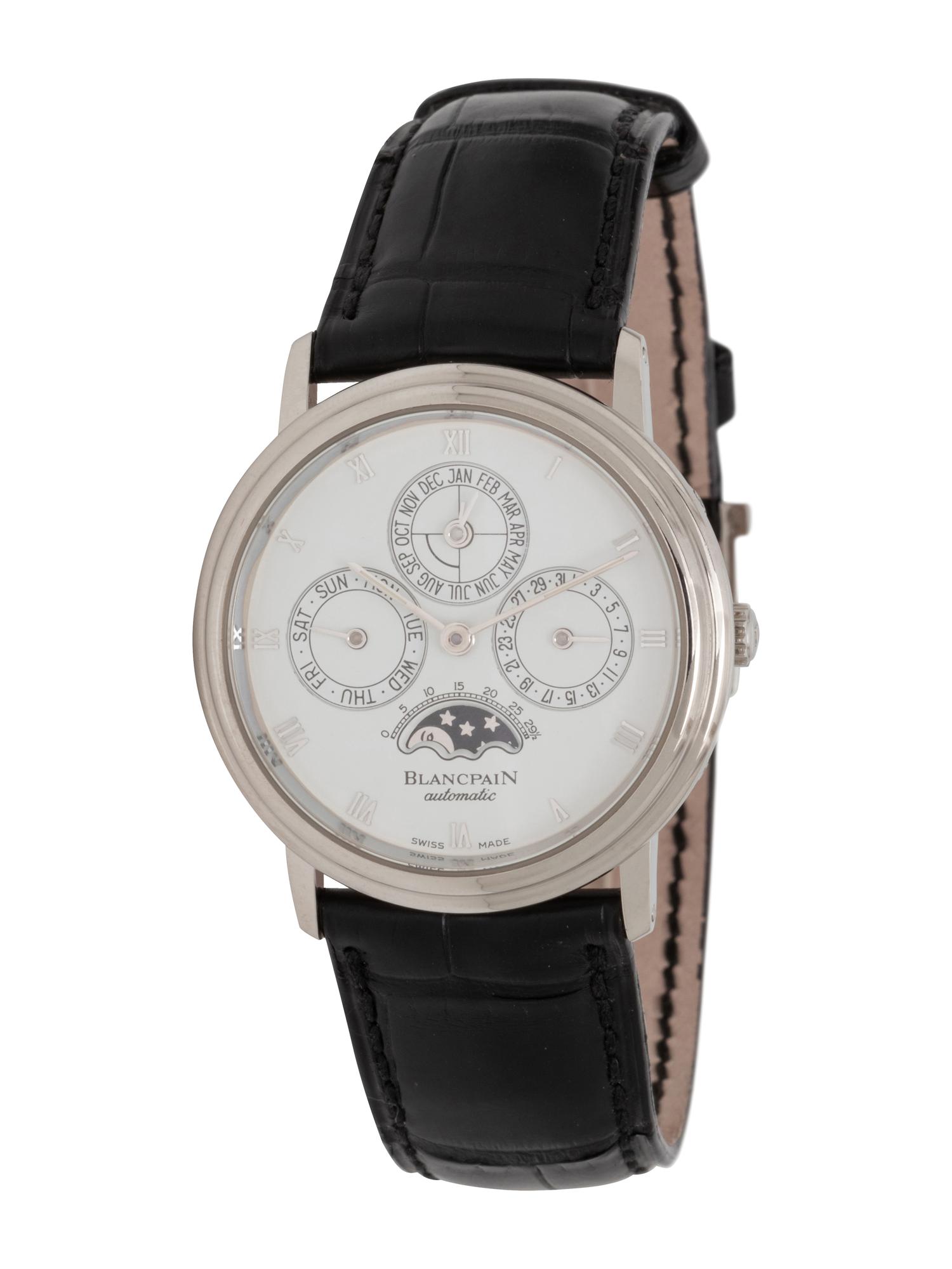 BLANCPAIN, PLATINUM PERPETUAL CALENDAR MOON-PHASE WATCH