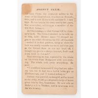 Johnny Clem CDV with Clipped Signature as Major General