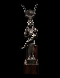 An Egyptian Bronze Isis and Horus