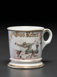 A Plumber's Porcelain Occupational Shaving Mug