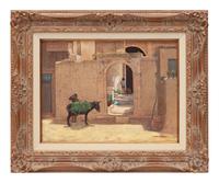 Untitled (Street Scene with Mule)