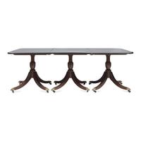 A Regency Style Mahogany Three-Pedestal Dining Table