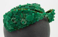 Two Bes-Ben Green Peking Glass Hats,