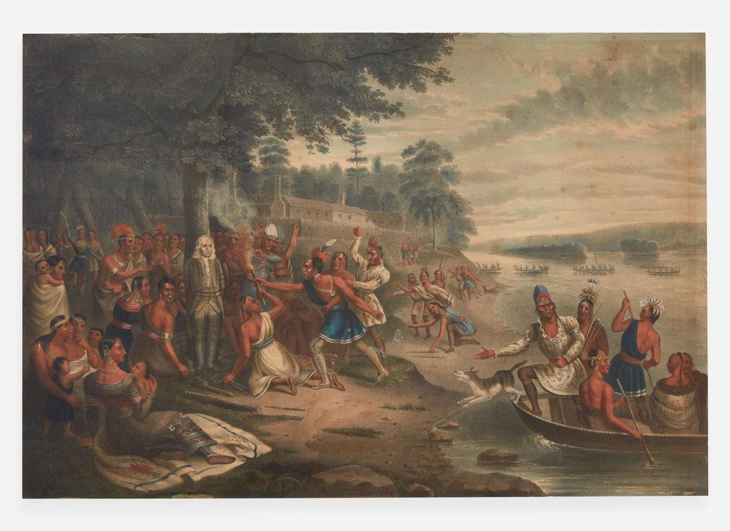 After Abner Reeder (1766-1841), engraved by Ralph Trembly (1817-after 1863), published by J.T. Bowen, An Attempt to Burn John Harris, printed 1839