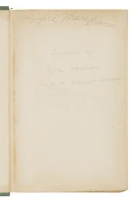 [Maugham, W. Somerset (1874-1965)]. A pair of titles from Maugham's personal library, comprising: