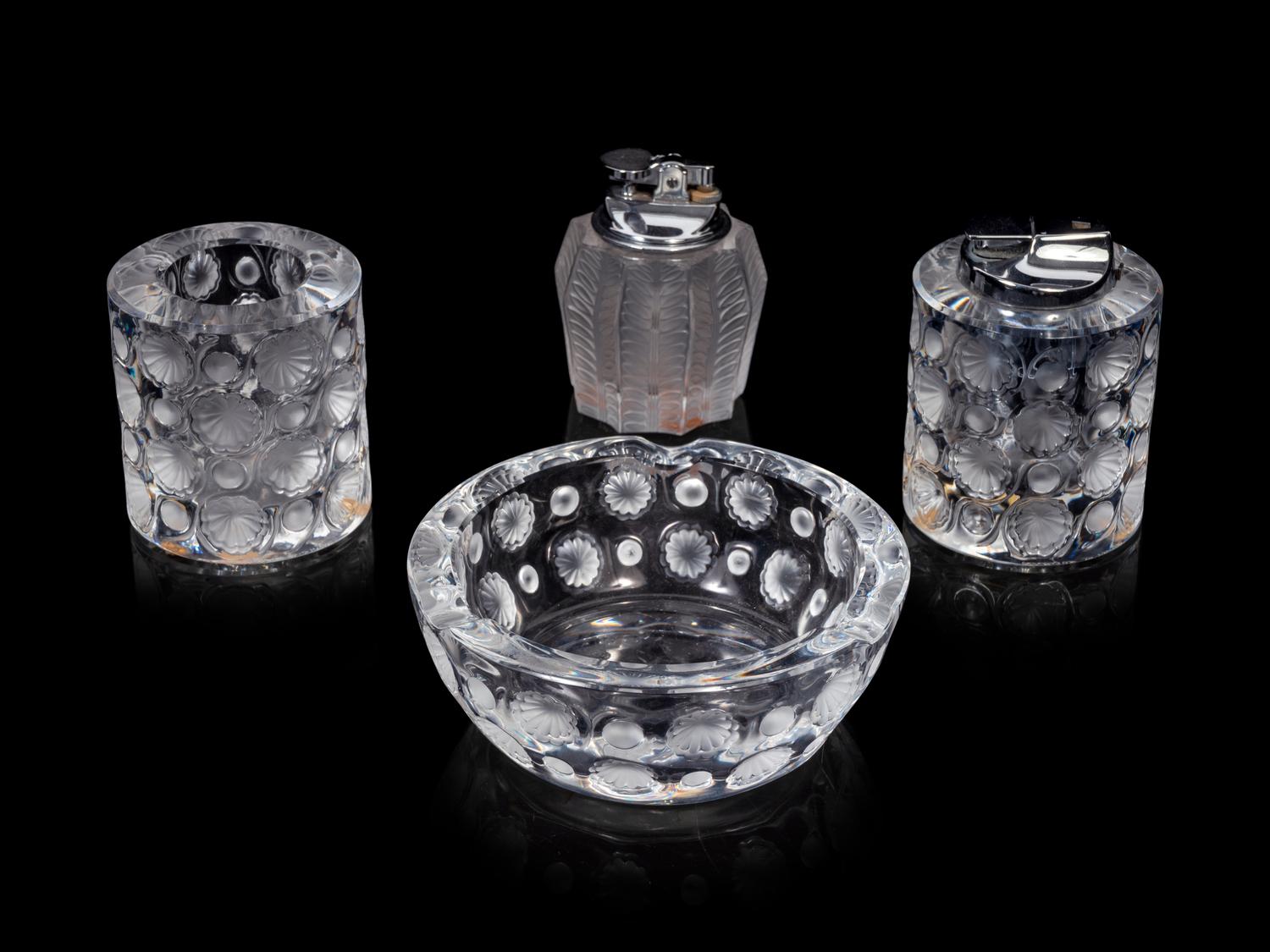 Four Lalique Smoking Articles