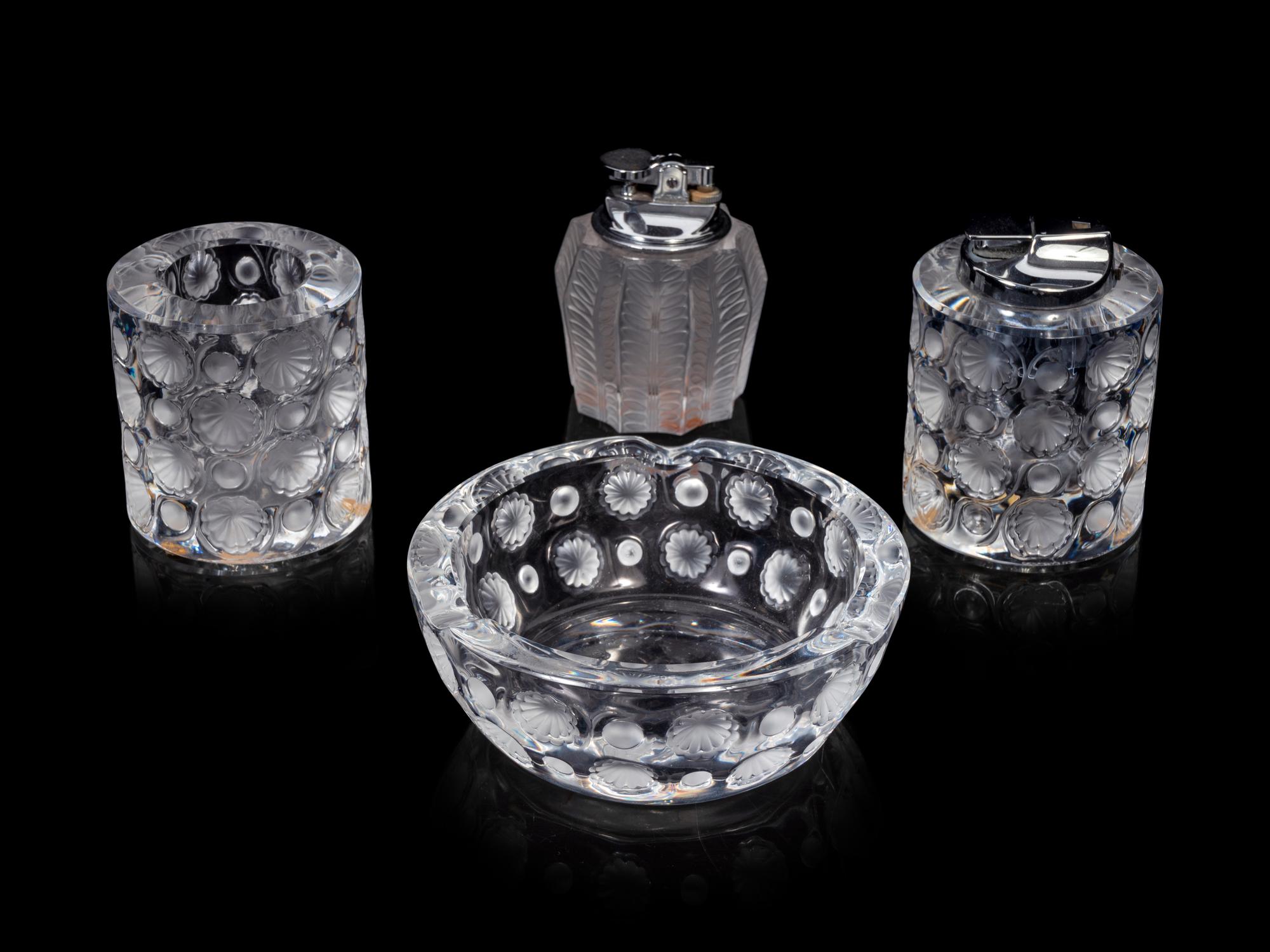 Four Lalique Smoking Articles