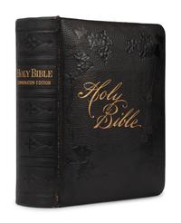 [BIBLES - 19th CENTURY]. A group of 5 Bibles, comprising: