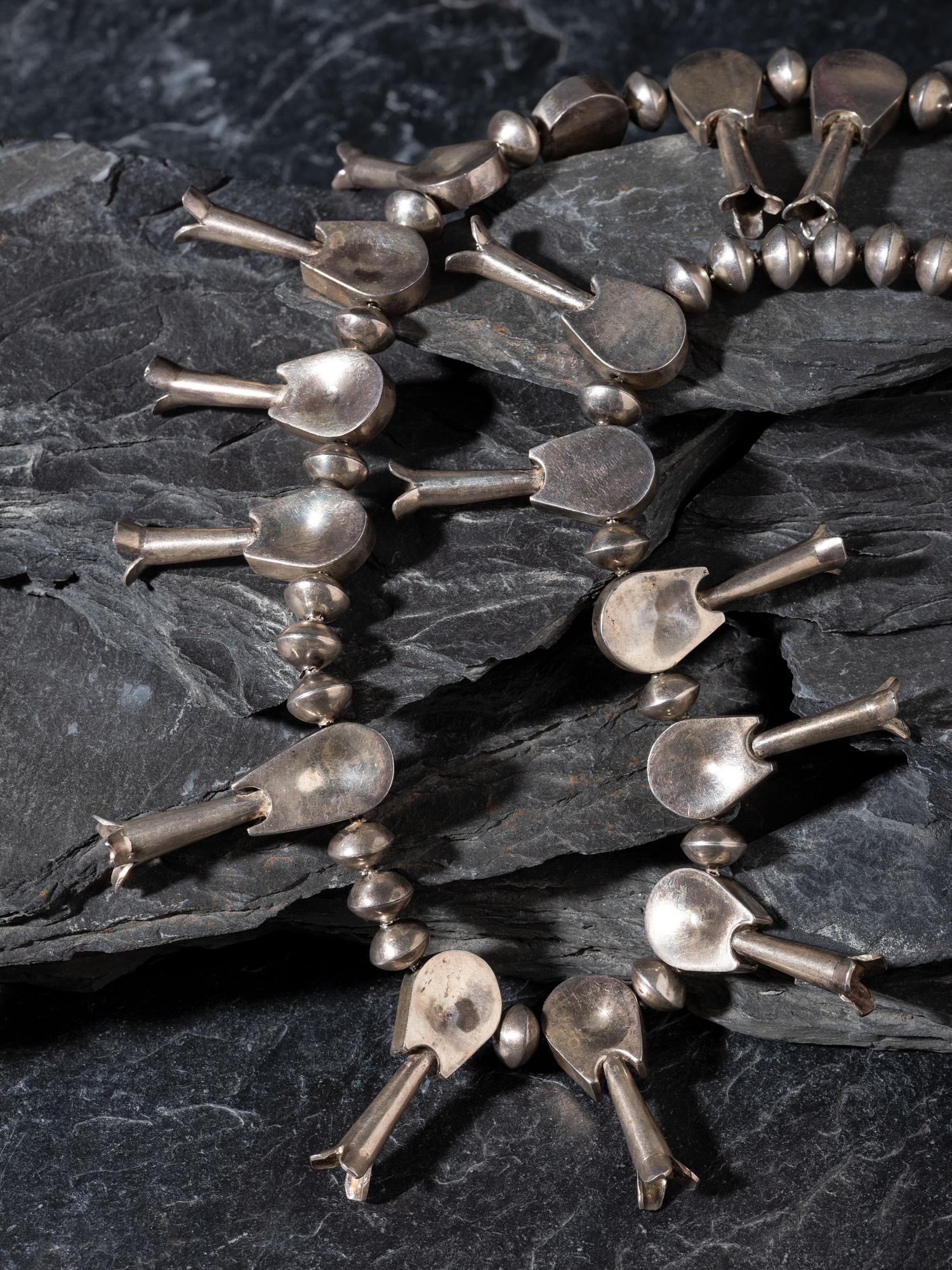 Navajo Squash Blossom Necklace