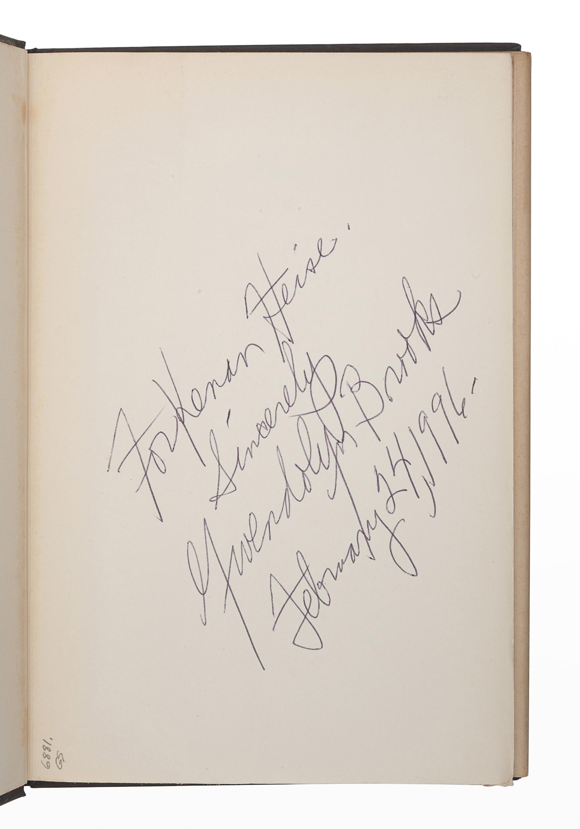 BROOKS, Gwendolyn (1917-2000). Annie Allen. New York: Harper & Brothers, 1949.