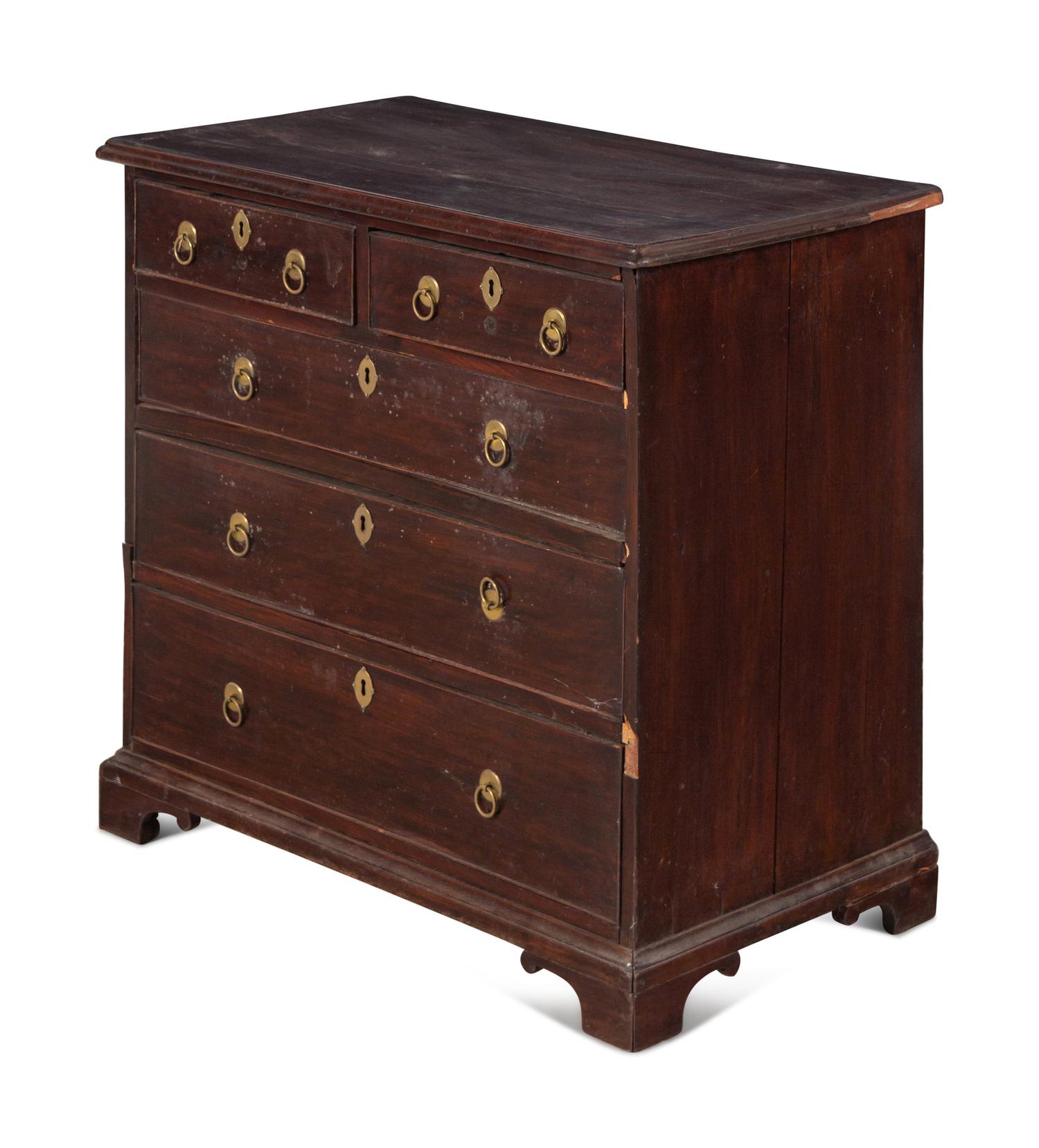 A George III Oak Chest of Drawers